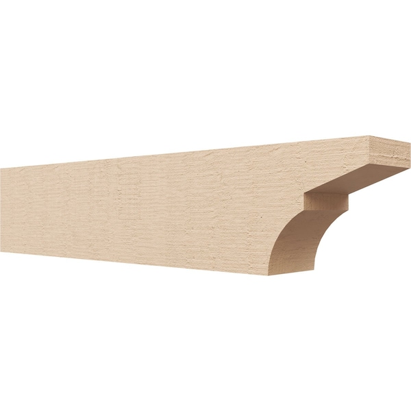 Ekena Millwork 4in. W x 6in. H x 28in. L Monterey Woodgrain TimberThane Rafter Tail, Primed Tan RFTUR04X06X28MONRCPR - main